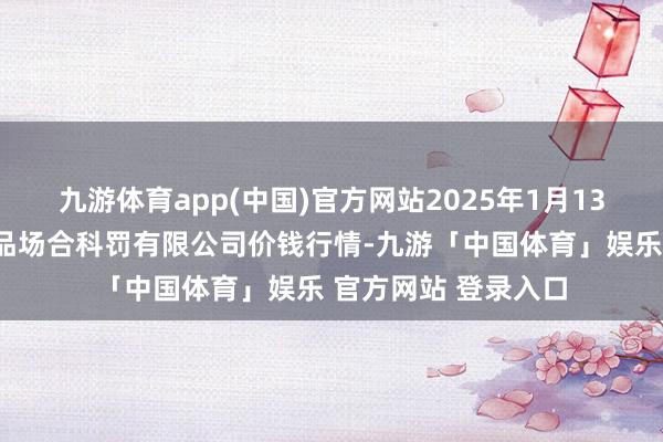 九游体育app(中国)官方网站2025年1月13日西藏领峰农副居品场合科罚有限公司价钱行情-九游「中国体育」娱乐 官方网站 登录入口